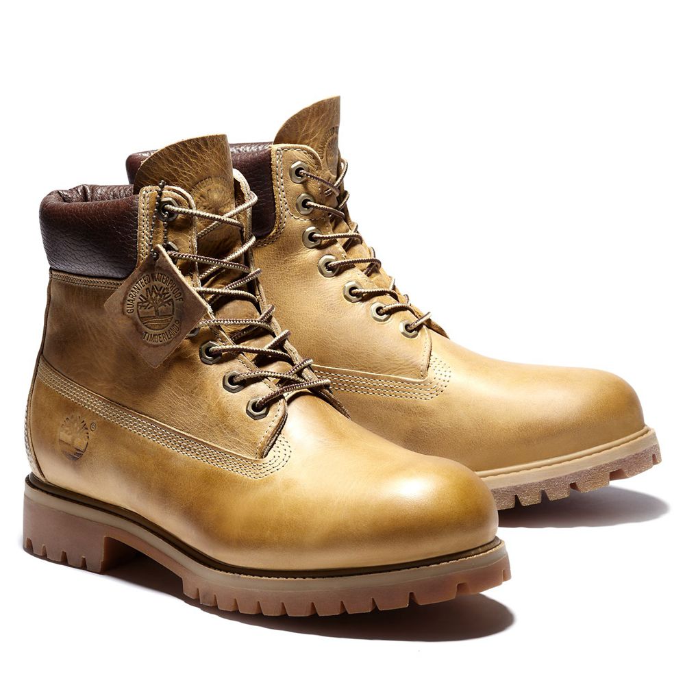 Bocanci 6-Inch Timberland Barbati Maro - Heritage Waterproof - Romania - OAQTFW706